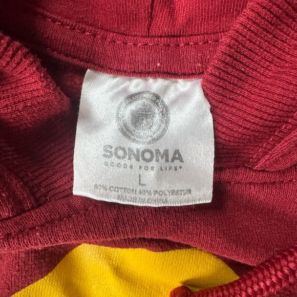 Sonoma Red Zip Up Sweater with Bear Design - Picture 3 of 7